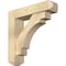 Ekena Millwork Merced Craftsman Rough Sawn Bracket w/ Offset Brace, Douglas Fir, 6"W x 24"D x 24"H BKT0604X24X24MRC04RDF - alternate 1